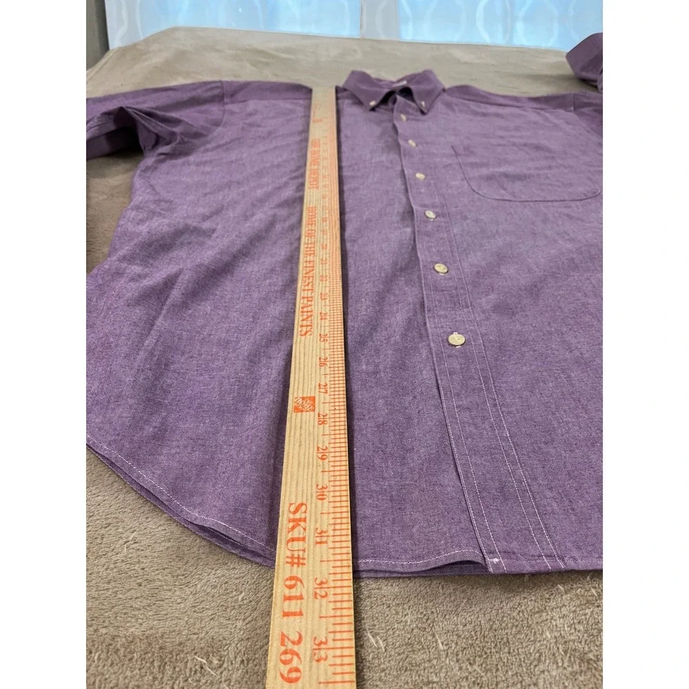 Banana Republic Adventure Outfitters‎ Shirt Mens L Purple Cotton Button Down